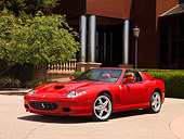 FRR 04 RK0492 01
2005 Ferrari 575 Superamerica Red 3/4 Front View On Pavement