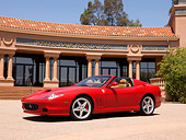 FRR 04 RK0493 01
2005 Ferrari 575 Superamerica Red Low 3/4 Side View On Pavement