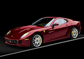 FRR 04 RK0494 01
2007 Ferrari 599 GTB Fiorano Burgundy 3/4 Front View Studio