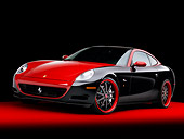 FRR 04 RK0566 01
2008 Ferrari 612 Scaglietti Sessanta Black And Maroon 3/4 Front View Studio
