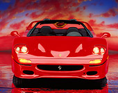FRR 05 RK0017 06
1996 Ferrari F-50 Red Head On Shot On Mylar Floor Sunset Background Studio