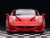 FRR 05 RK0019 02
1996 Ferrari F-50 Red Head On Shot On Checkered Floor Studio