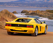 FRR 07 RK0063 07
1992 Ferrari Testarossa Yellow 3/4 Rear View On Beach
