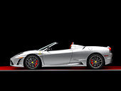 FRR 08 RK0136 01
2009 Ferrari F430 16M Scuderia Spider Silver Profile View Studio