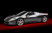 FRR 08 RK0146 01
2012 Ferrari 458 Spyder Gray 3/4 Side View In Studio