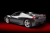 FRR 08 RK0148 01
2012 Ferrari 458 Spyder Gray 3/4 Rear View In Studio