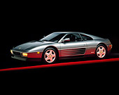 FRR 11 RK0009 01
1990 Ferrari 348 TS Black Front 3/4 View On Red Line Studio