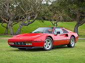 FRR 14 RK0033 01
1987 Ferrari 328 GTS Red 3/4 Front View On Grass By Trees