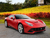 FRR 15 RK0043 01
2012 Ferrari F12 Berlinetta Red 3/4 Front View On Gravel By Vineyard