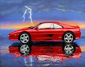 FRR 15 RK0032 01
1995 Ferrari F355 Berlinetta Red Profile View On Mylar Floor Lightning Studio