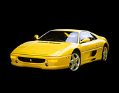 FRR 15 RK0039 05
1995 Yellow Ferrari F355 Berlinetta 3/4 Front View Studio