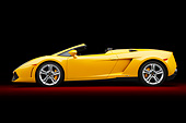 LAM 01 BK0039 01
2012 Lamborghini Gallardo LP 550-2 Spyder Yellow Profile View In Studio