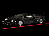 LAM 01 RK0104 02
Lamborghini Countach Black 3/4 Front View On Red Line Studio