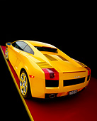 LAM 01 RK0529 03
2004 Lamborghini Gallardo Yellow 3/4 Rear View On Red Floor Yellow Line Studio