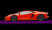 LAM 01 RK0787 01
2012 Lamborghini Aventador Tangerine Profile View In Studio