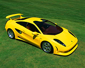 LAM 01 RK0015 08
Lamborghini Cala Italdesign Yellow Overhead 3/4 Side View On Pavement By Lake And Trees
