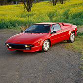 LAM 01 RK0286 04
1988 Lamborghini Jalpa Red Overhead 3/4 Front View On Pavement