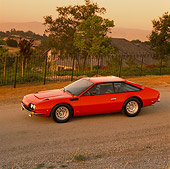 LAM 01 RK0321 05
1976 Lamborghini Jarama Red 3/4 Side View On Pavement