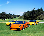 LAM 01 RK0499 02
2003 Lamborghini Gullardo Orange And Yellow 2003 Lamborghini Murcielago Yellow On Grass