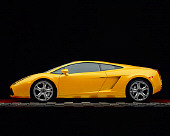 LAM 01 RK0536 04
2004 Lamborghini Gallardo Yellow Profile View Checkered Line Studio