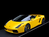 LAM 01 RK0557 01
2007 Lamborghini Gallardo Roadster Yellow 3/4 Front View Studio