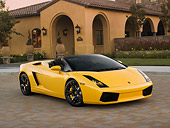 LAM 01 RK0572 01
2007 Lamborghini Gallardo Roadster Yellow 3/4 Front View On Pavement