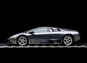 LAM 01 RK0625 01
2007 Lamborghini Murcielago LP640 Gray Profile View Checkered Line  Studio