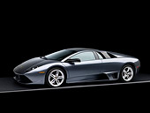 LAM 01 RK0626 01
2007 Lamborghini Murcielago LP640 Gray 3/4 Side View  Gray Line  Studio