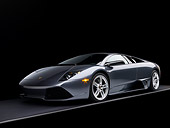 LAM 01 RK0627 01
2007 Lamborghini Murcielago LP640 Gray Low 3/4 Side View Gray Line Studio