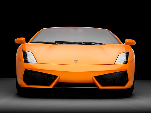 LAM 01 RK0719 01 2009 Lamborghini Gallardo LP5604 Orange Front View 