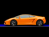 LAM 01 RK0721 01
2009 Lamborghini Gallardo LP560-4 Orange Profile View Studio