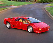 LAM 02 RK0078 09
1991 Lamborghini Diablo Red Overhead 3/4 Side View On Pavement