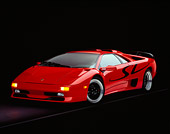 LAM 02 RK0088 02
1998 Lamborghini Diablo SV Red 3/4 Front View On Gray Line Studio