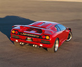 LAM 02 RK0122 02
1998 Lamborghini Diablo SV Red Overhead 3/4 Rear View On Pavement