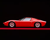 LAM 03 RK0002 02
1967 Lamborghini Miura P-400 Red Profile On Red Line Studio