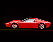LAM 03 RK0004 01
1967 Lamborghini Miura P-400 Red Profile On Gray Line Studio