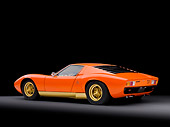 LAM 03 RK0026 01
1972 Lamborghini Miura Orange 3/4 Rear View Studio