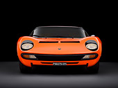 LAM 03 RK0028 01
1972 Lamborghini Miura Orange Head On View Studio