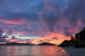 LAN 01 MH0136 01
Granite Boulders And Coast Of La Digue Island At Sunset At Anse Source d'Argent Beach, Seychelles