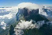 LAN 04 MH0005 01
Clouds Swirl Around Sumits Of Sandstone Mountains Venezuela