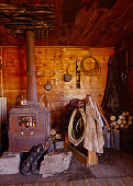 LAN 05 RK0007 07
Inside Barn Fireplace With Wrangler Gear