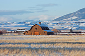 LAN 07 DS0006 01
Barn With Snowy Mountains In Background In Montana
