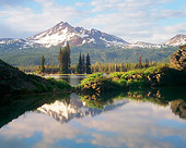 LAN 07 GR0013 01
Broken Top Mountain Reflected In Sparks Lake During Summer Deschutes National Forest, Oregon