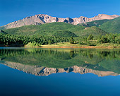 LAN 07 GR0085 01
Pikes Peak Reflected In Crystal Reservoir During Summer In Colorado