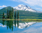 LAN 07 GR0102 01
South Sister Mountain Reflected In Sparks Lake At Deschutes National Forest, Oregon