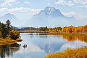 LAN 07 RW0004 01
Canoe At Oxbow Bend In Snake River, Grand Teton National Park, Wyoming