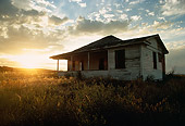 LAN 07 MR0006 01
House In Field At Sunset Wyoming