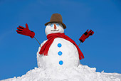 LAN 08 KH0022 01
Snowman Wearing Red Scarf, Gloves And Top Hat