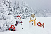 LAN 08 KH0047 01
Two Snowmen With Rackets On Edge Of Snowy Fir Forest