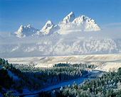 LAN 09 JZ0003 01
Snowy Mountains By Forest And Frozen River